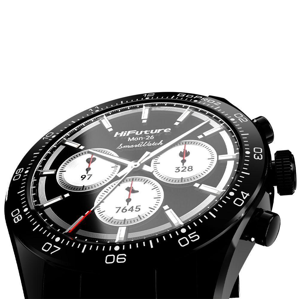 Smartwatch Go Pro 2 Metálico Negro Waterproof 1.32” AMOLED-3