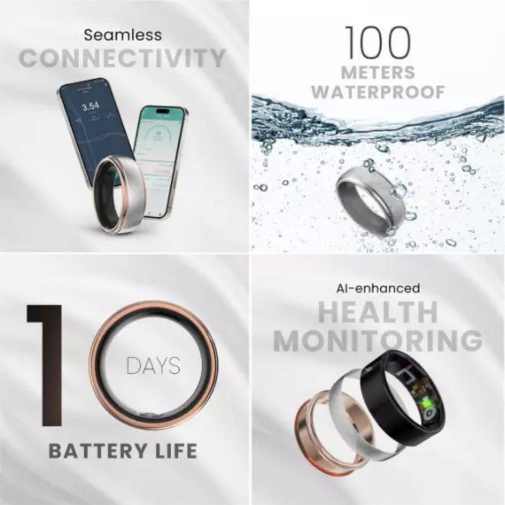 Smart Ring 2 Rose Gold Talla 8 HiFuture-3
