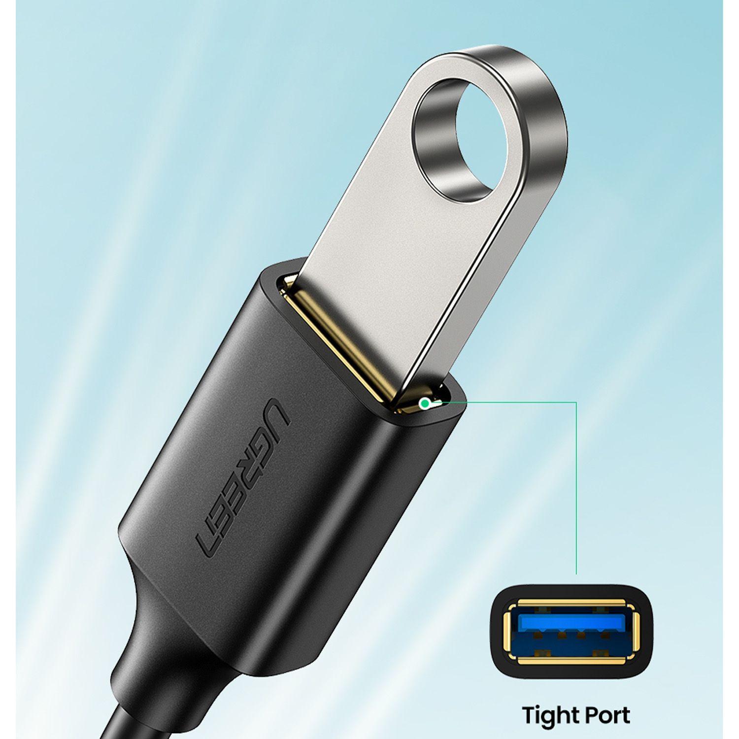 Adaptador OTG USB-C a USB-A 3.1 GEN1 M/H 15cm Negro UGREEN US154-2