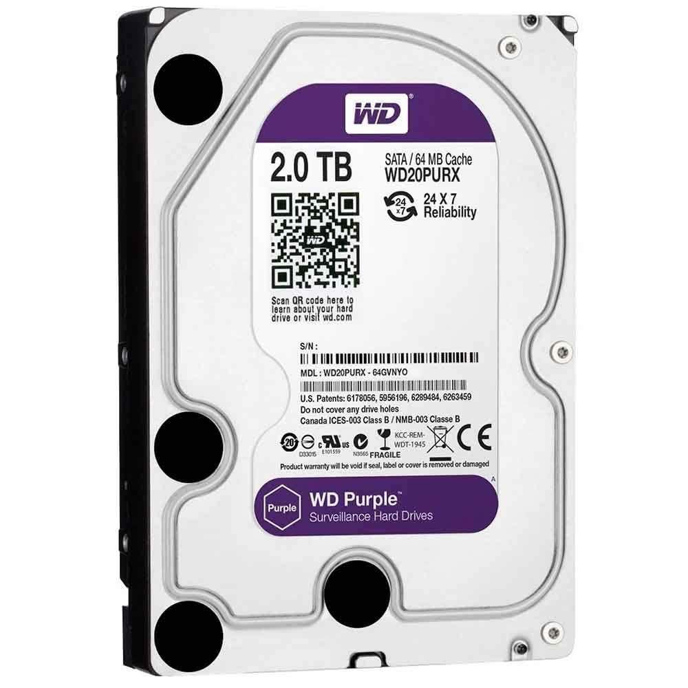 Disco WD 2TB Purple SATA Interno para DVR-3