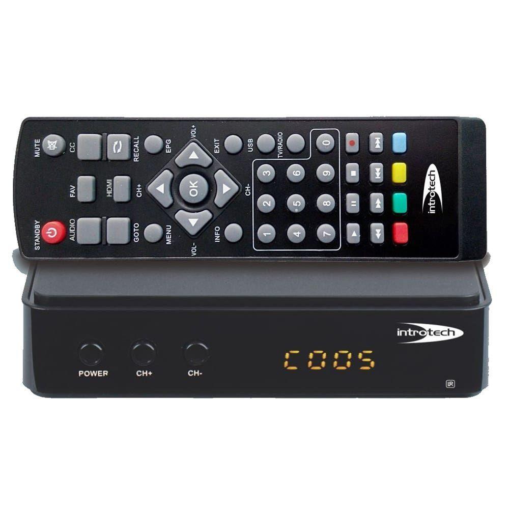 INTROTECH Decodificador Sintonizador Digital de TV Certificado SEC-0
