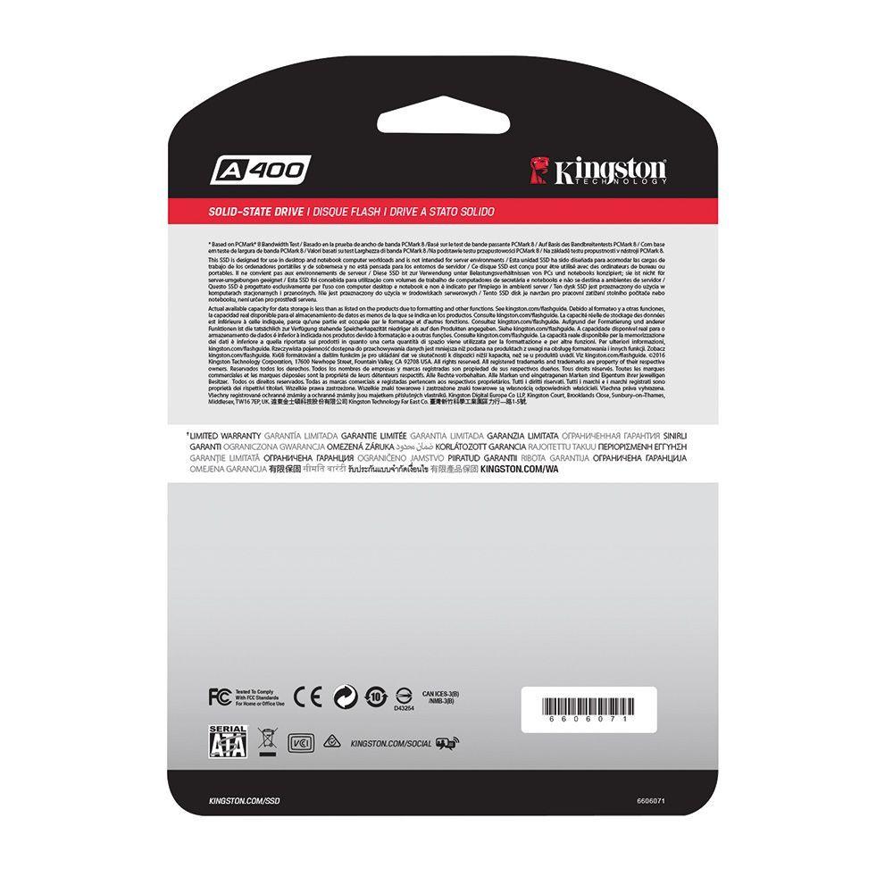Disco Duro 480GB SSD A400 Interno 2.5" SATA 3-1