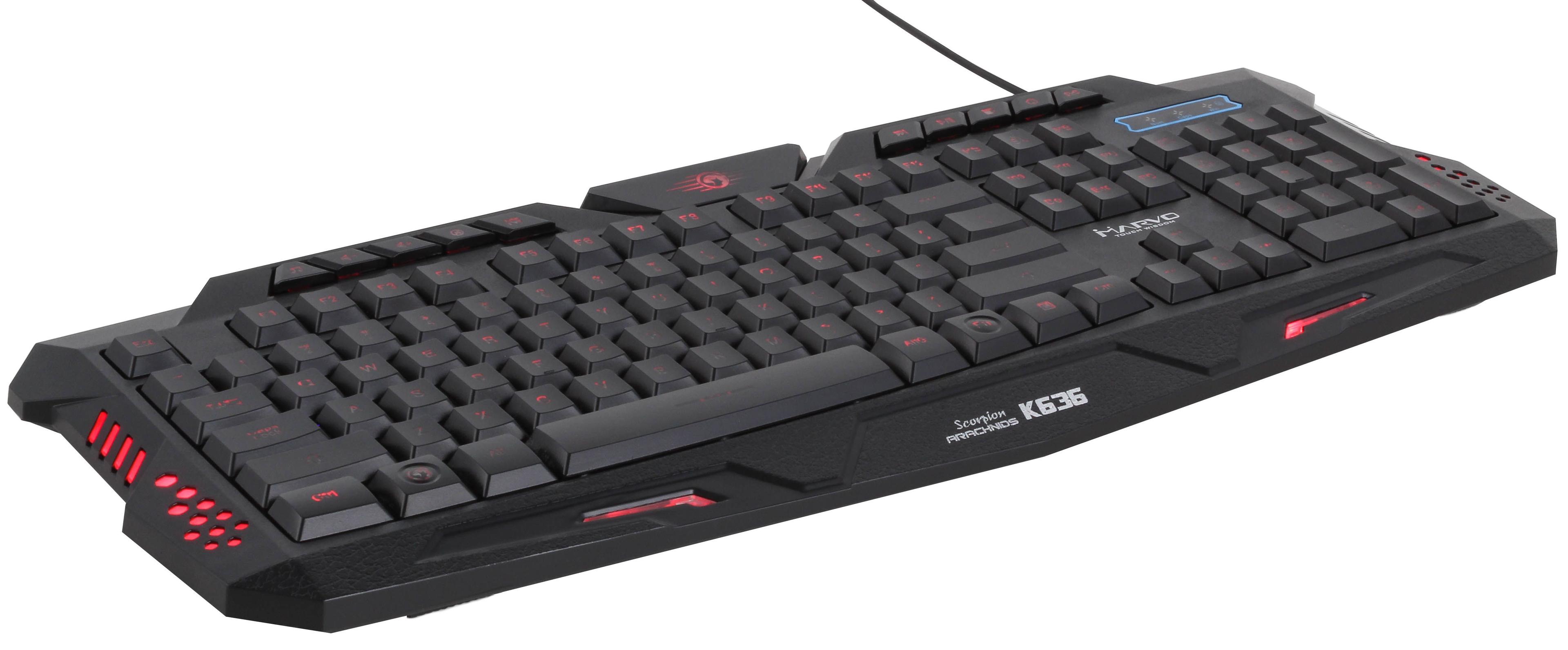 TECLADO GAMER LUMINOSO MARVO-1