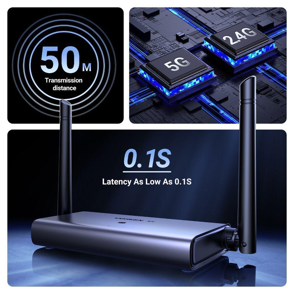 Transmisor HDMI 4K + VGA 50M Ugreen-2