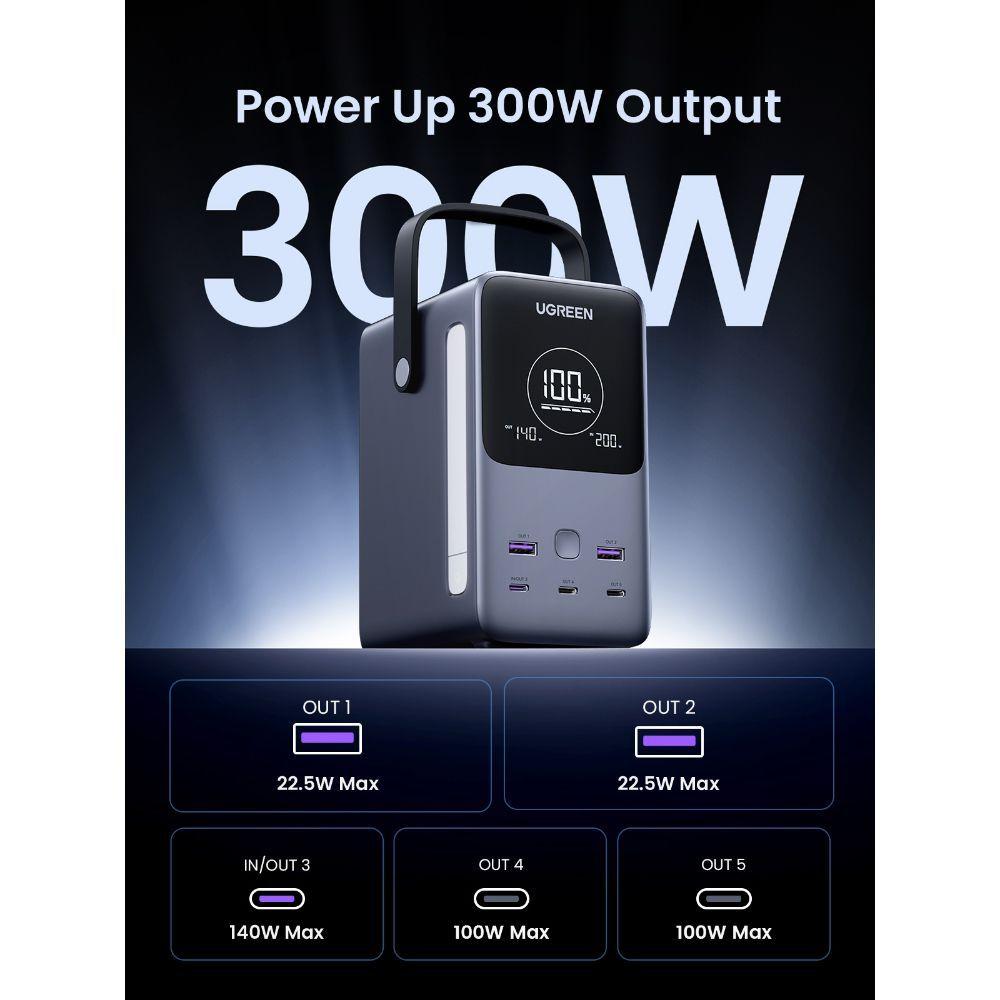 Batería 48000mAh 300W USB-C + USB-A Ugreen-4