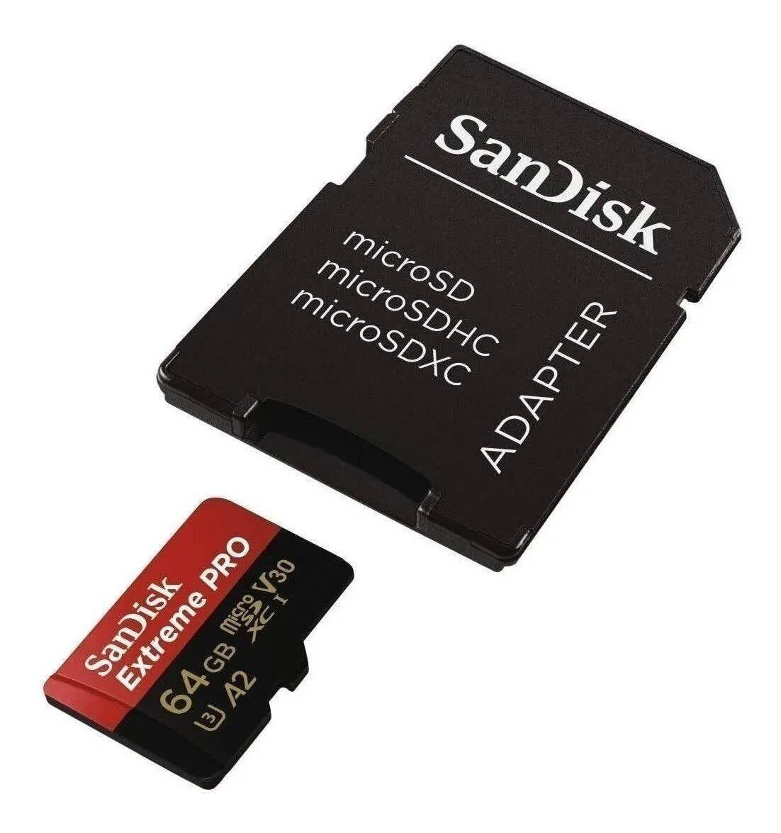 MicroSD SanDisk 64GB Extreme Pro A2 200MB/s-2