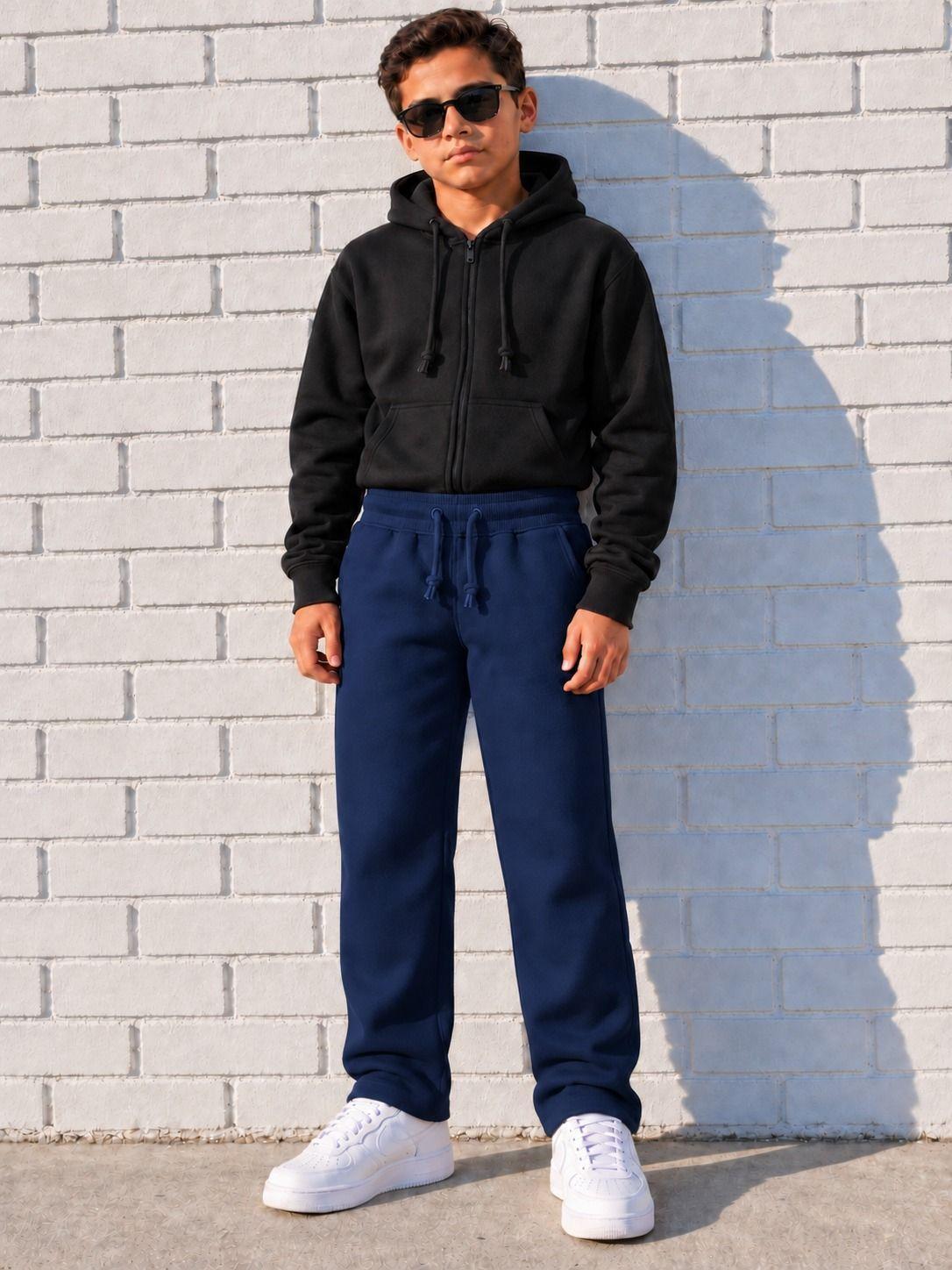 Pantalon Buzo Jogger Recto Infantil 250g Ajustable 70 30-0