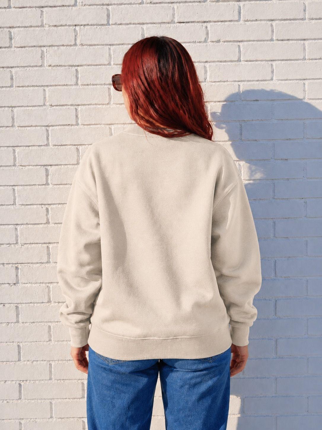Poleron Cuello Redondo Polo Oversize Mujer 300g Basico Para Estampar O Bordar-1