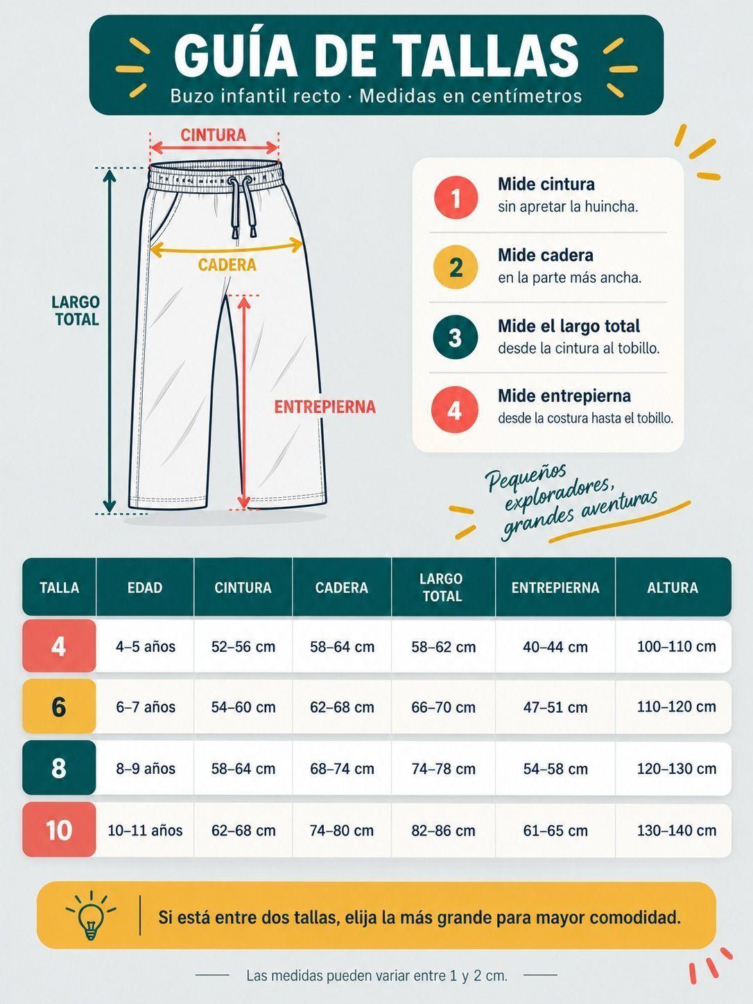 Pantalon Jogger Recto Infantil 250gr Ajustable 70 30 -5