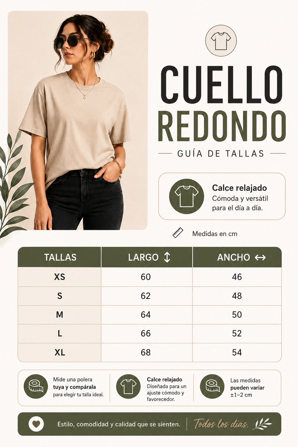 Poleras Oversize 200gr Mujer Cuello Redondo 100 Algodon-3