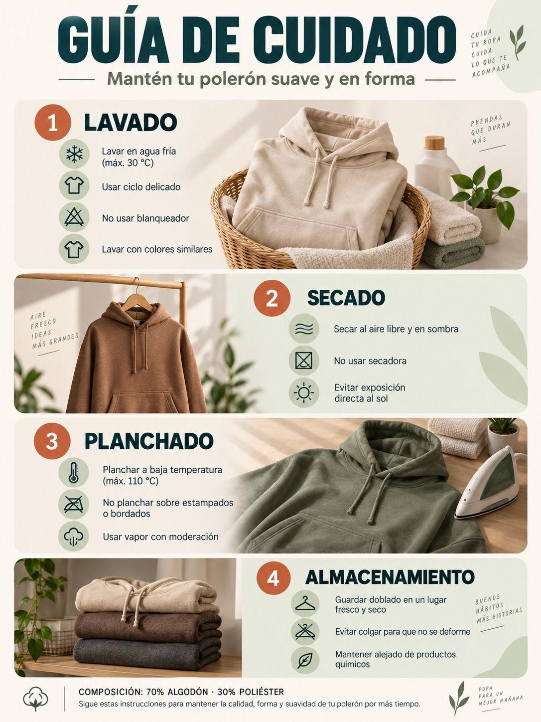 Poleron 500gr Canguro Polar Para Bordar Estampar Algodon-4