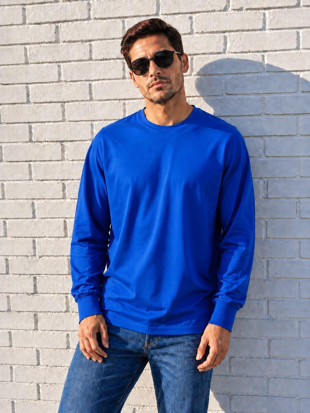 Polera Manga Larga Cuello Redondo Regular Fit Algod n Basica Lisa-0