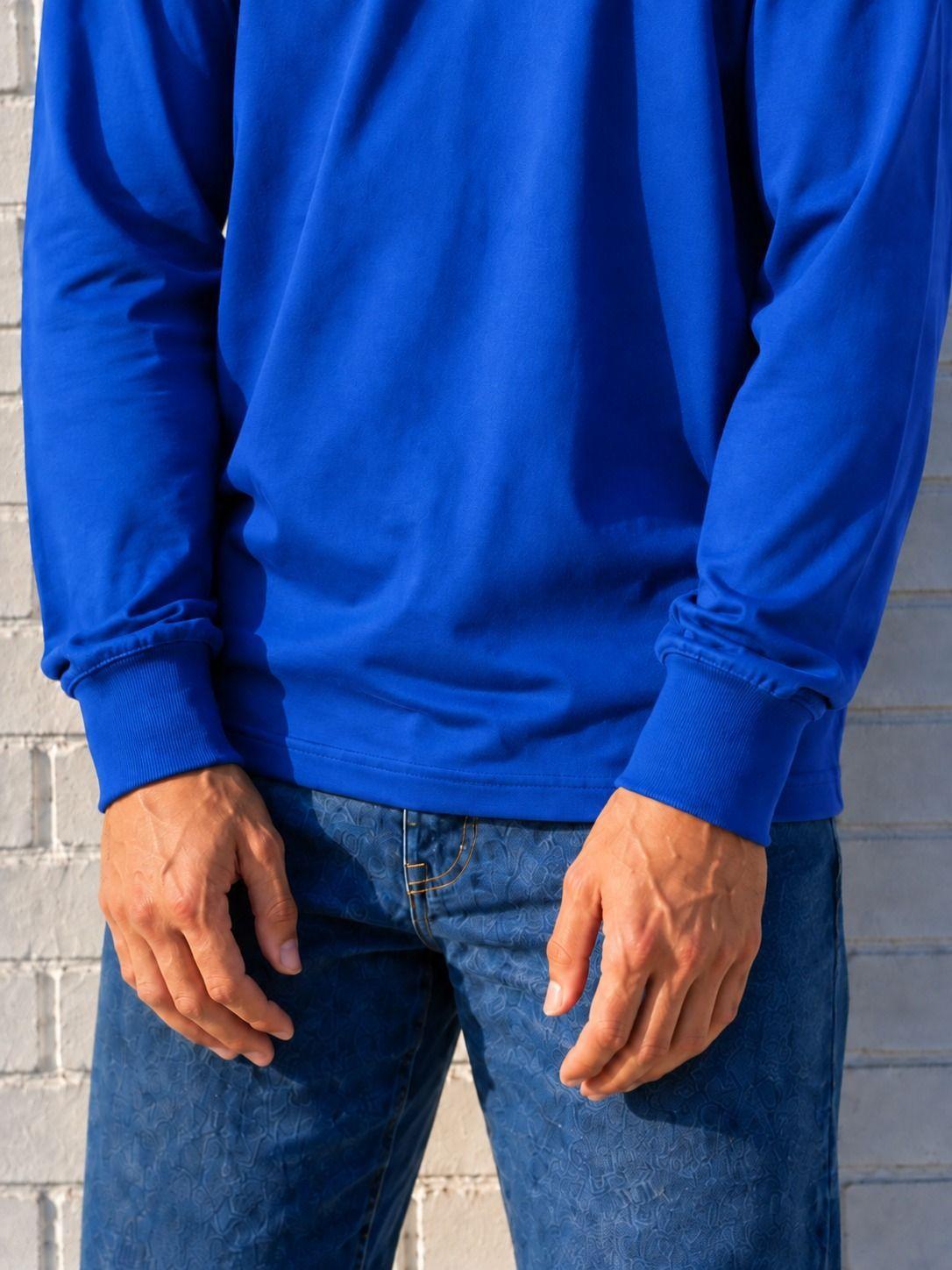 Polera Manga Larga Cuello Redondo Regular Fit Algod n Basica Lisa-3