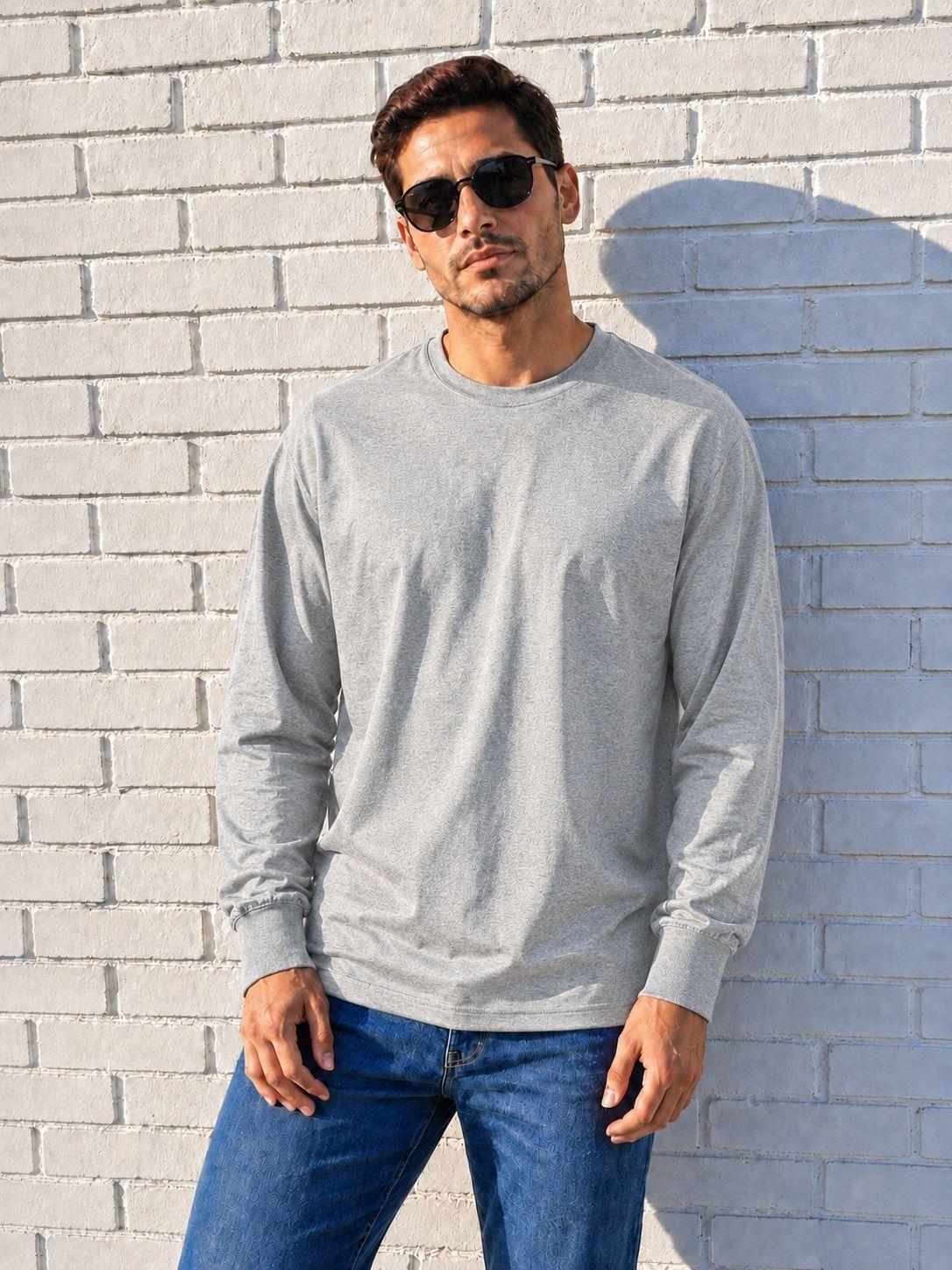 Polera Manga Larga Cuello Redondo Regular Fit Algod n Basica Lisa-0
