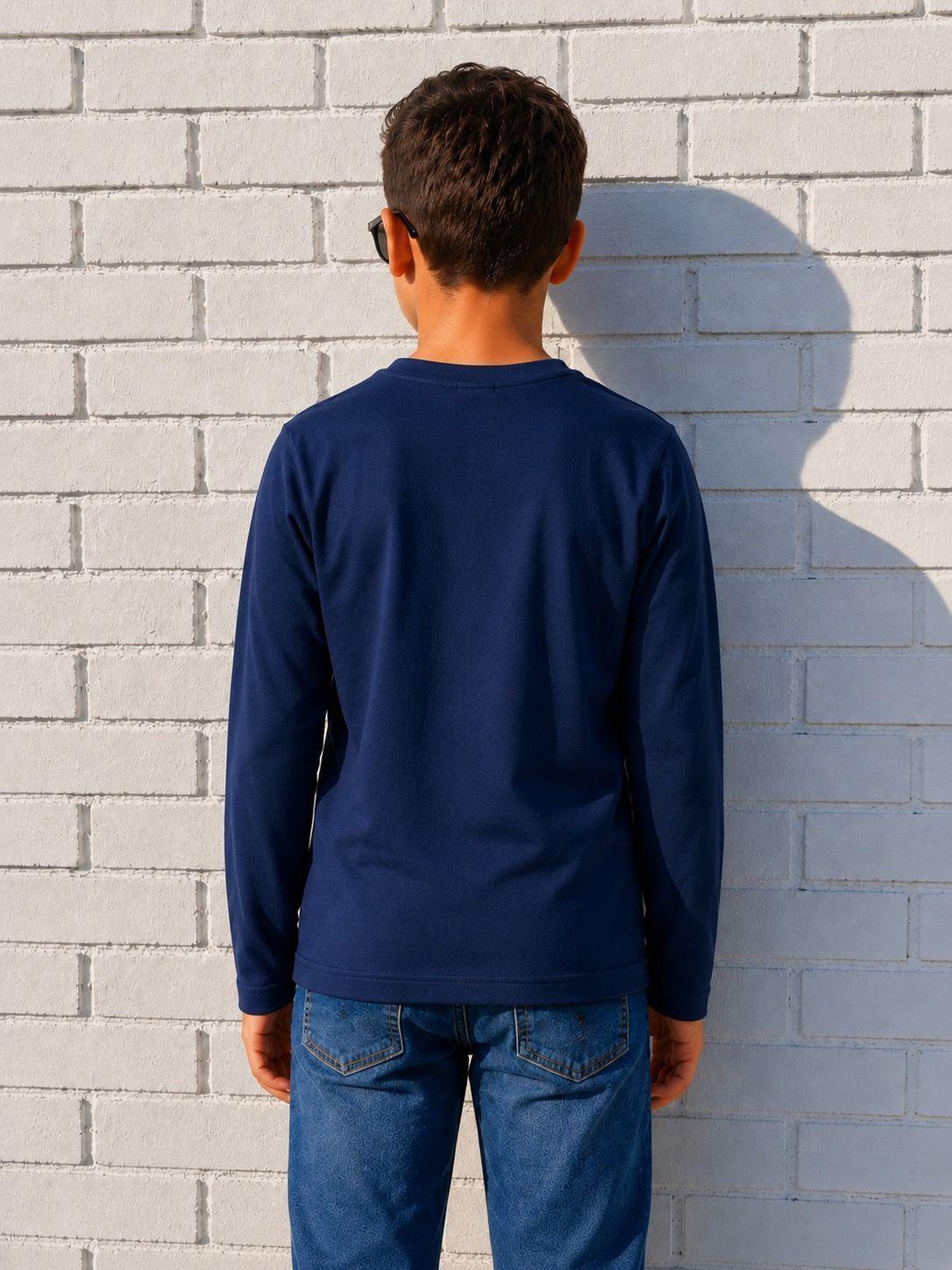 Polera Manga Larga Premium Infantil Y Adolescente Algodon-1