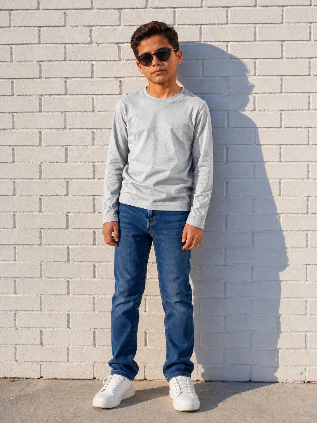 Polera Manga Larga Premium Infantil Y Adolescente Algodon-0
