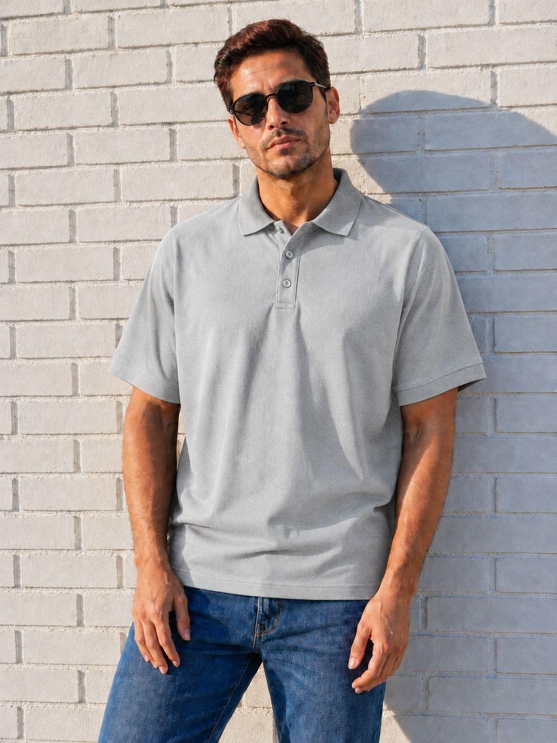 Polera Pique Manga Corta Regular Fit 240g Basica 60 40 Hombre-0