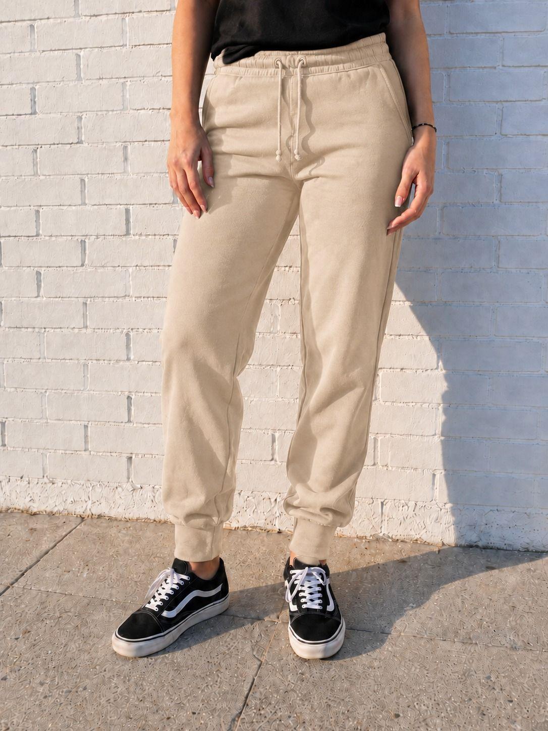Pantalon De Buzo Con Pu o 240Gr Jogger De Hombre Basico Premium-0