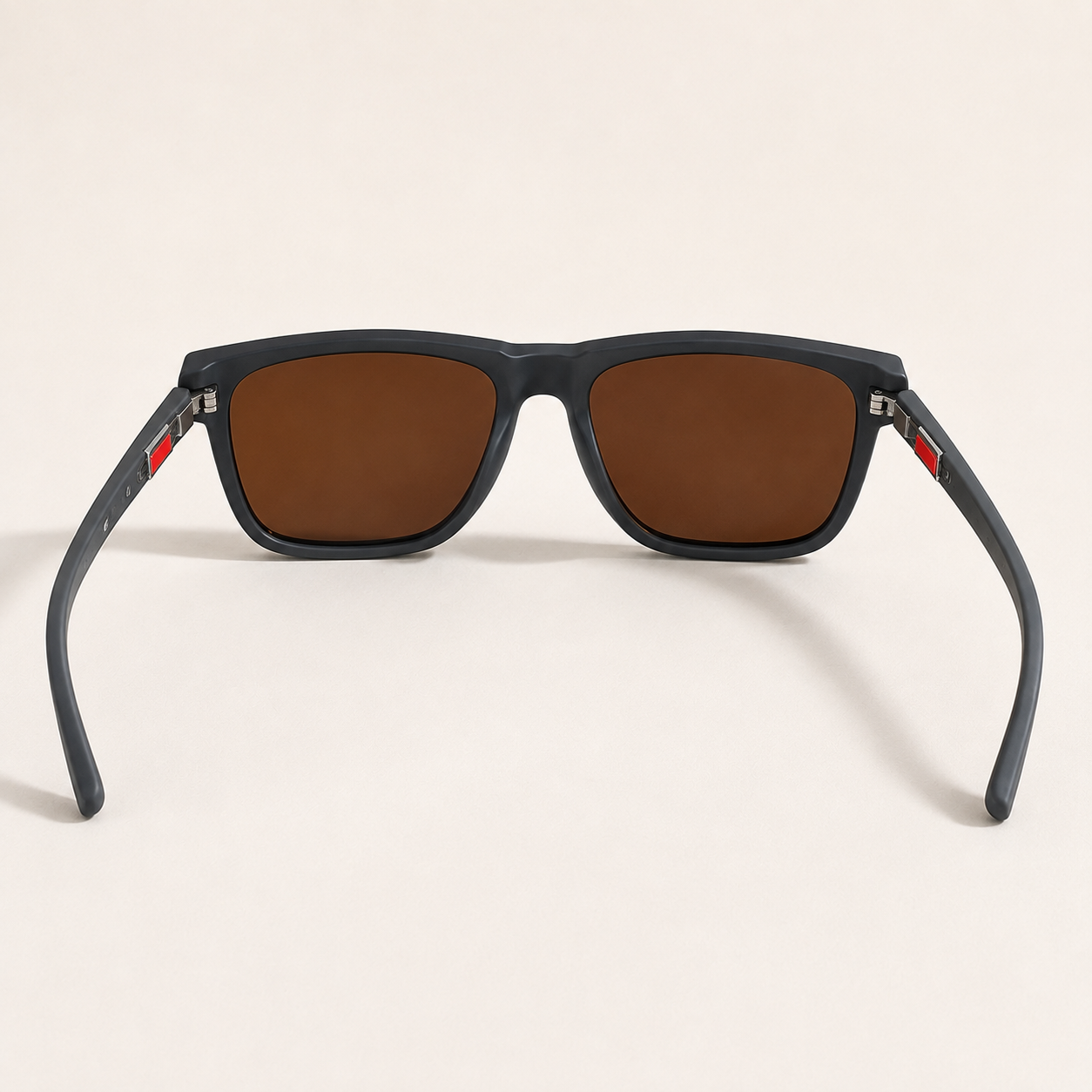 Lentes De Sol Clasicos Cafe Unisex Con Filtro Uv 400 Tr90-3