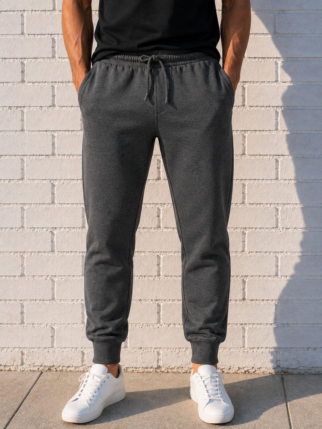 Pantalon De Buzo Con Pu o 240g Jogger De Hombre Basico Premium-0