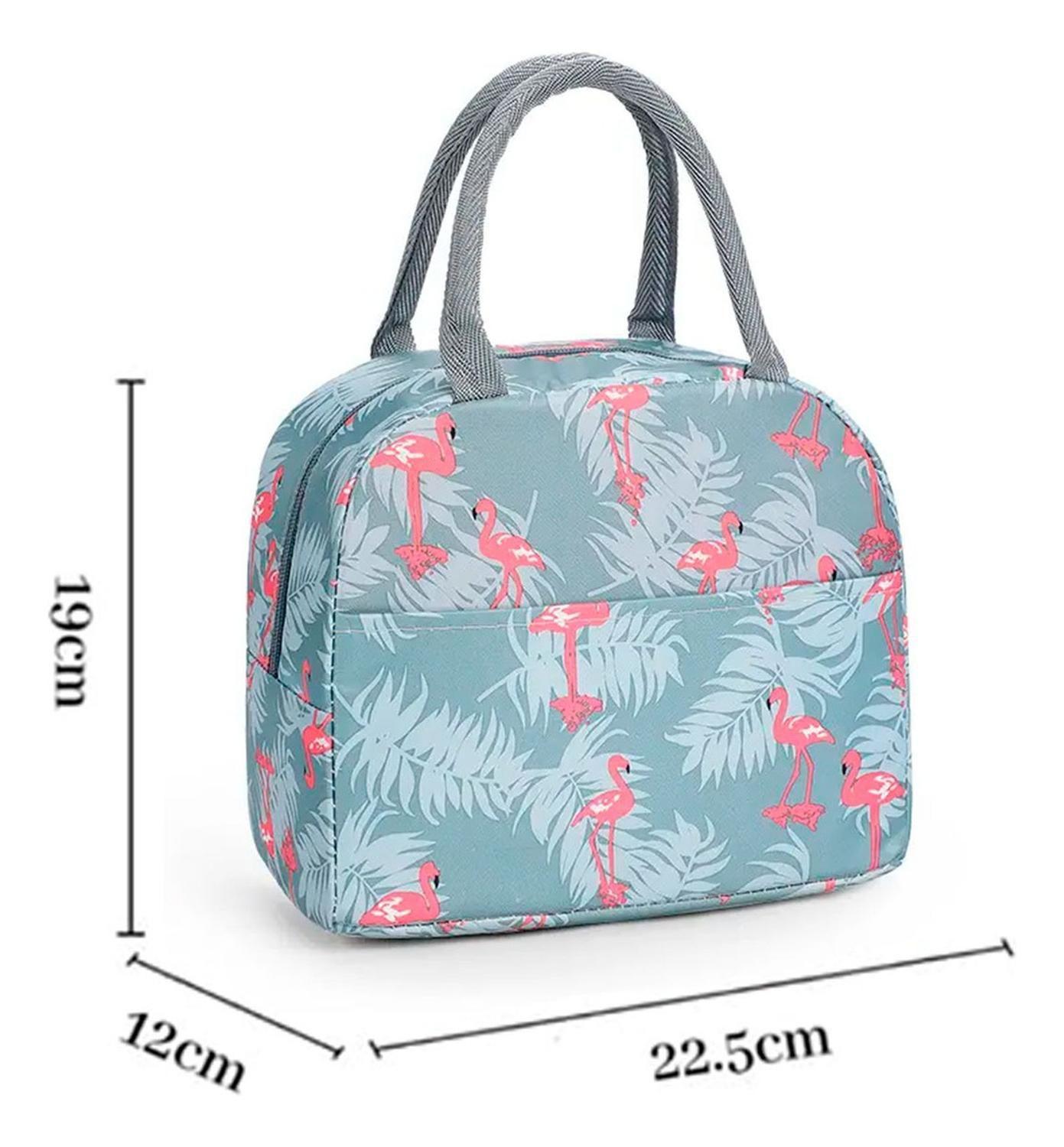 Lonchera Termica Portatil Colación Almuerzo Gris Flamenco-1