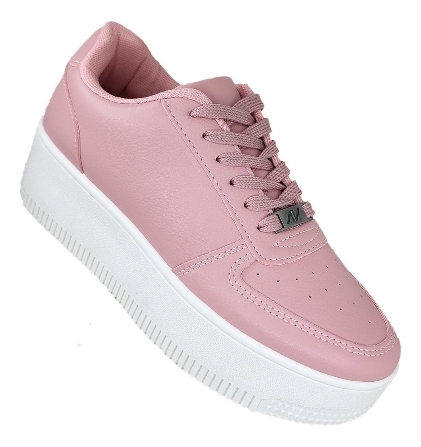 Zapatillas Urbanas Plataforma Tendencia Juvenil 3137 Rosa-0