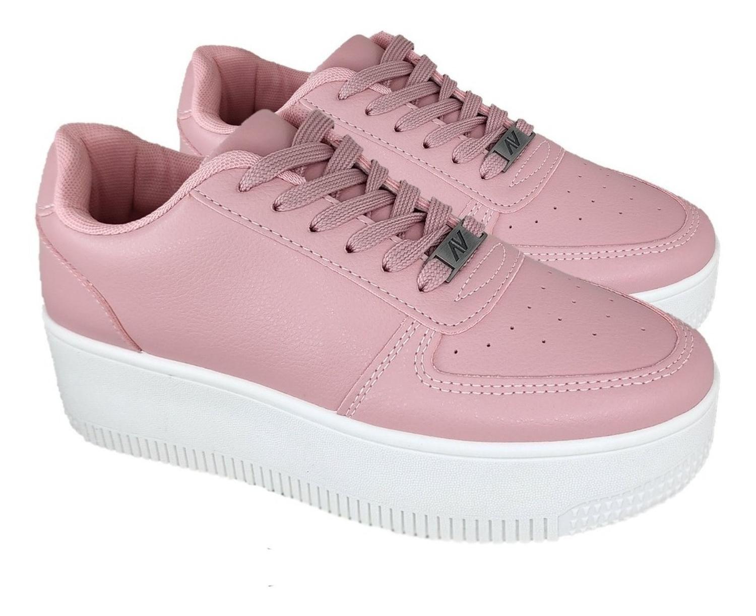 Zapatillas Urbanas Plataforma Tendencia Juvenil 3137 Rosa-2