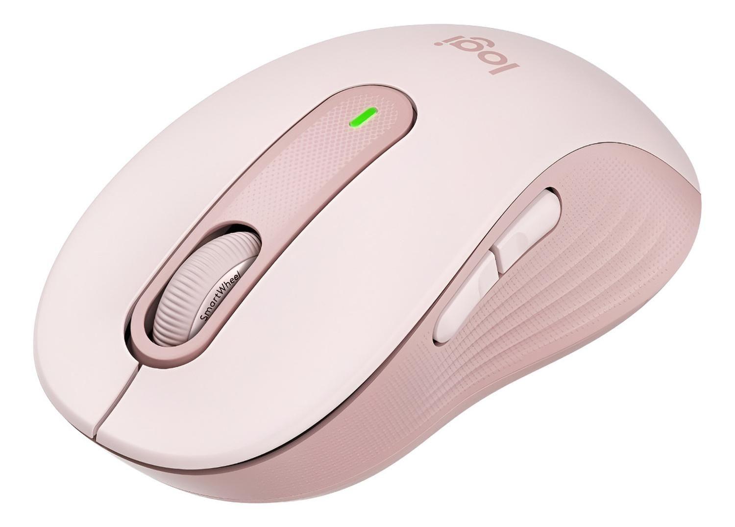 Mouse Inalambrico Logitech Signature M650 Medium Rosado-2