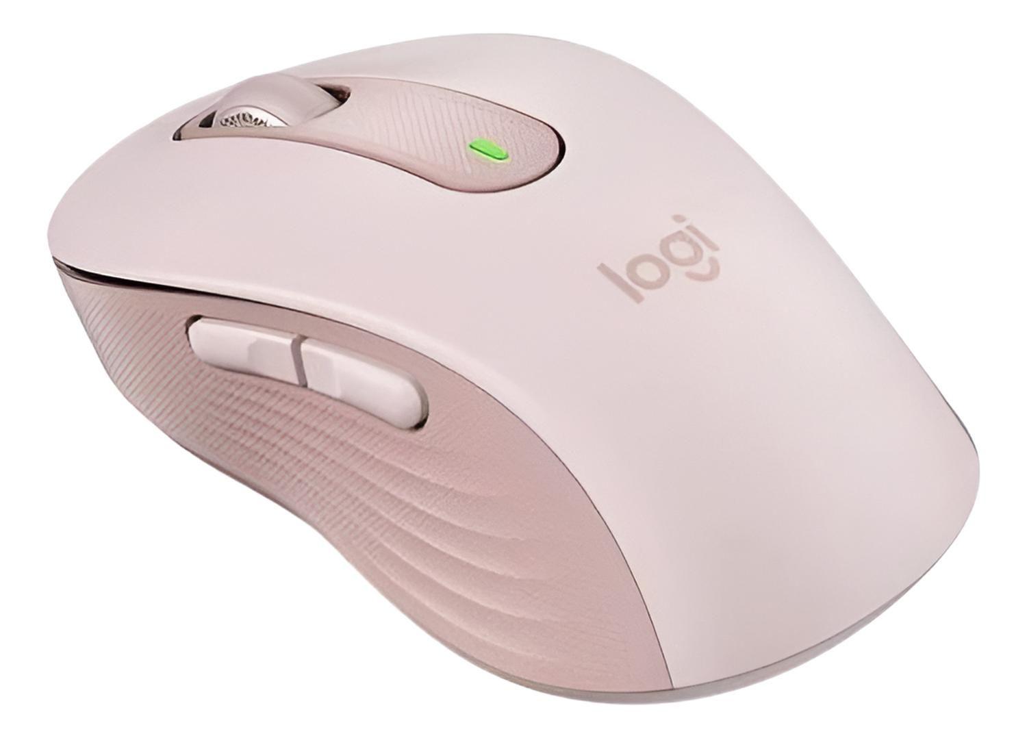 Mouse Inalambrico Logitech Signature M650 Medium Rosado-3