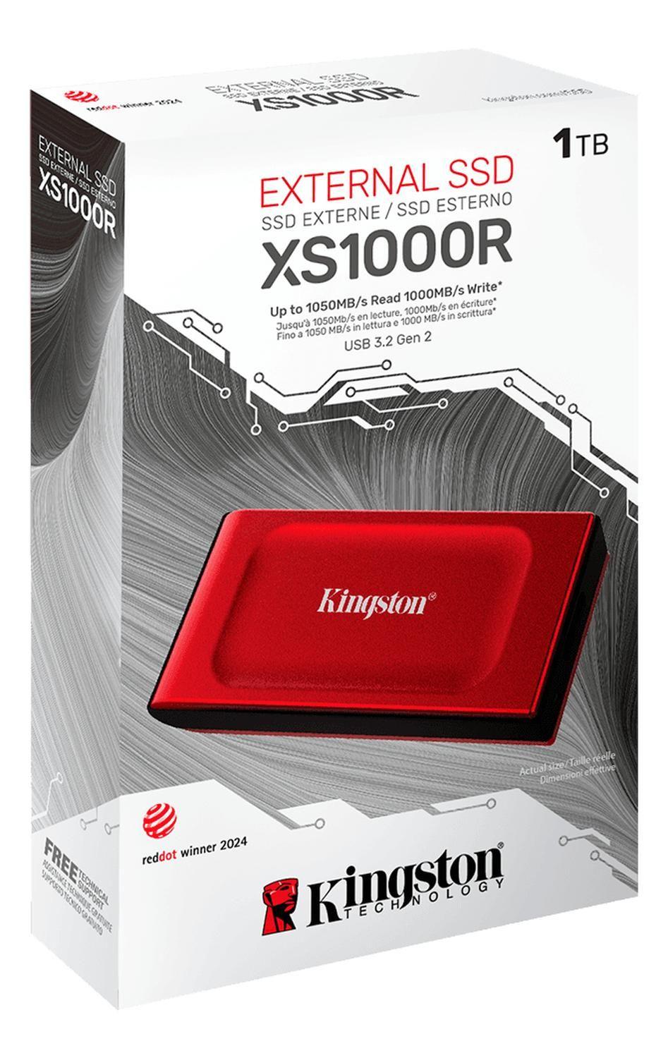 Kingston Xs1000r 1tb Ssd Externo Rojo: Almacenamiento Portát-2