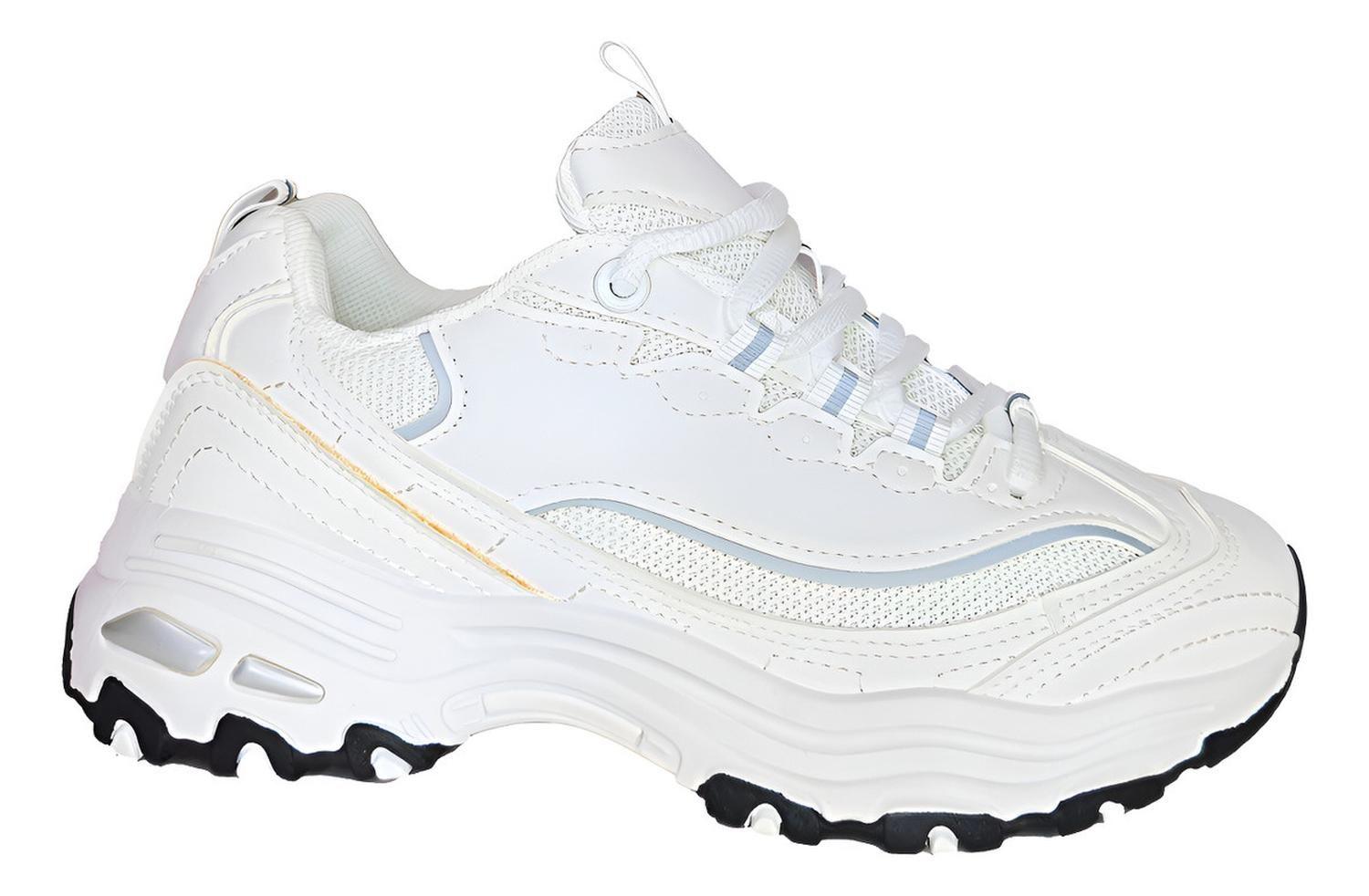 Zapatillas Deportivas Blancas Diseño Moderno Y Elegante 7616-0