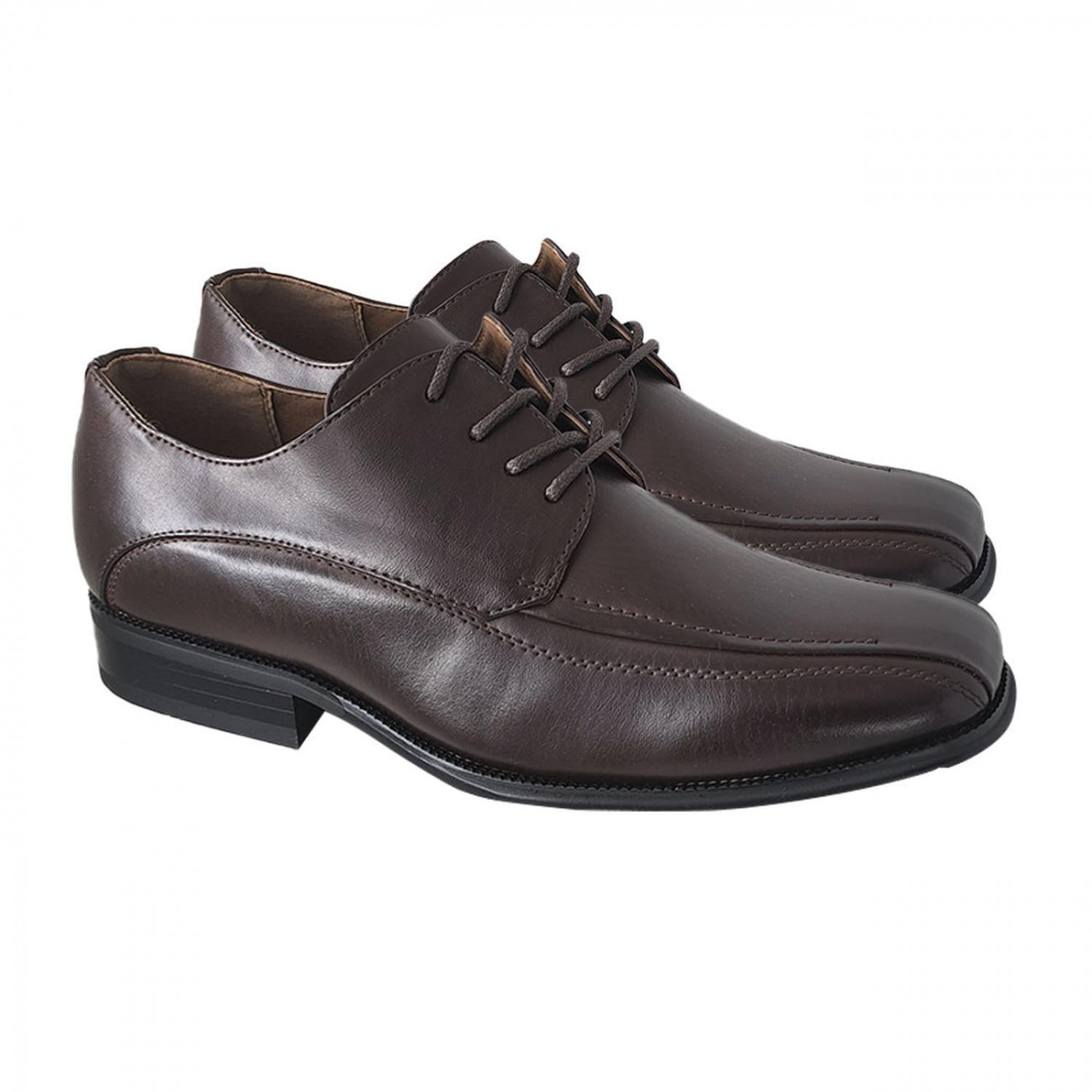 Zapato Formal de Vestir Con Cordon Adolecentes 3216 Café-2