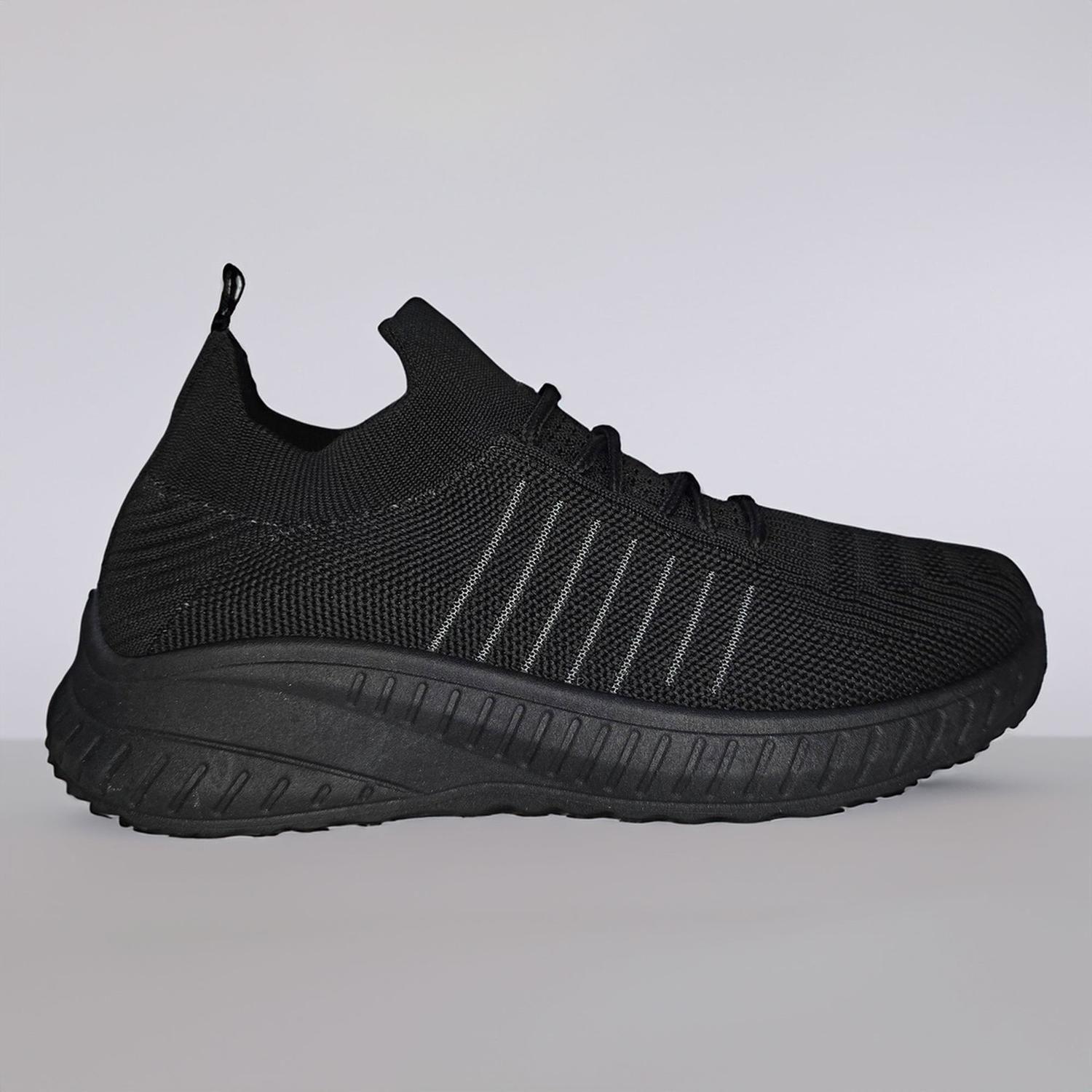 Zapatillas Deportiva Negra Juvenil Unisex 7515-4