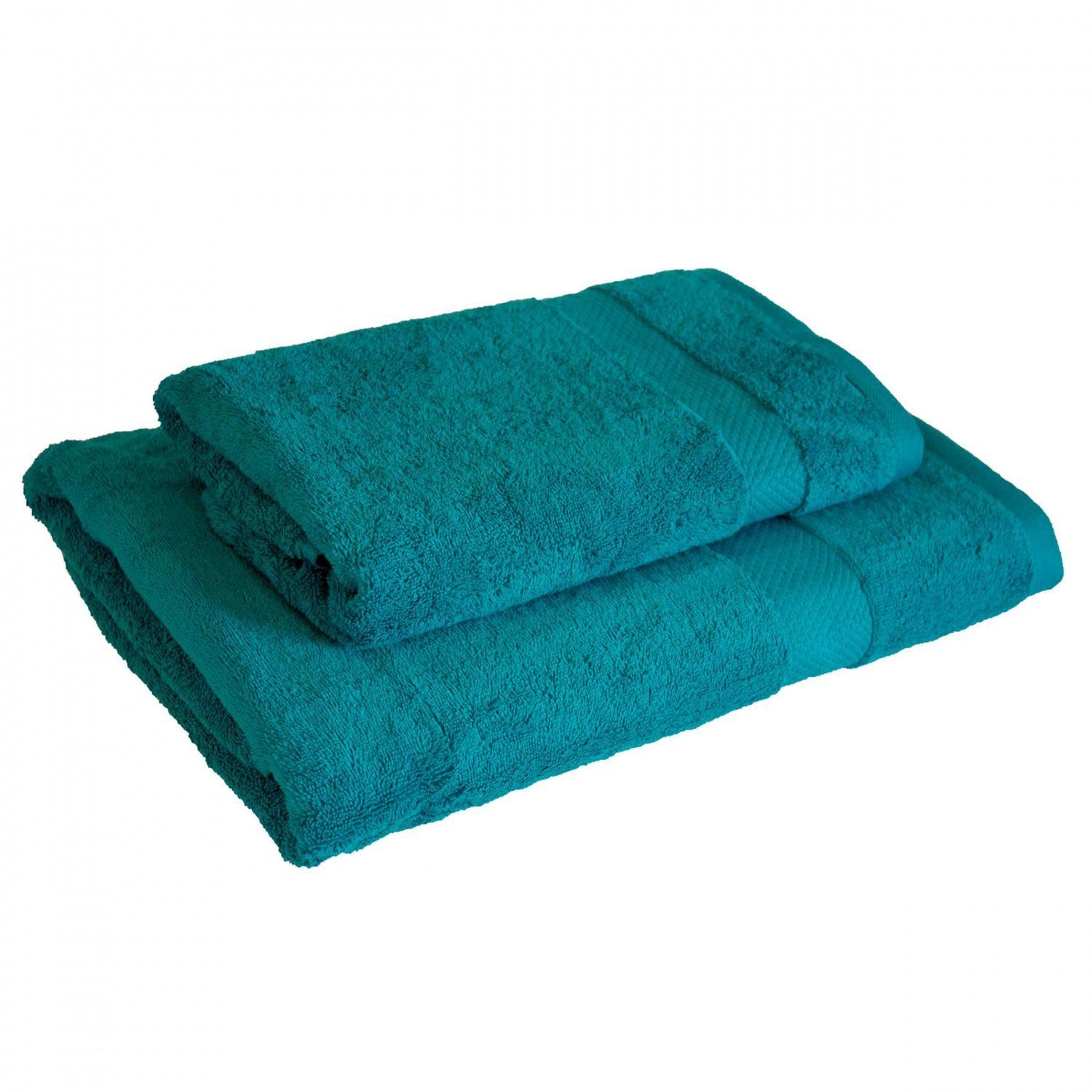 Set de Toallas Calidad Premium 100% Algodón 1070 Gr Turquesa-0