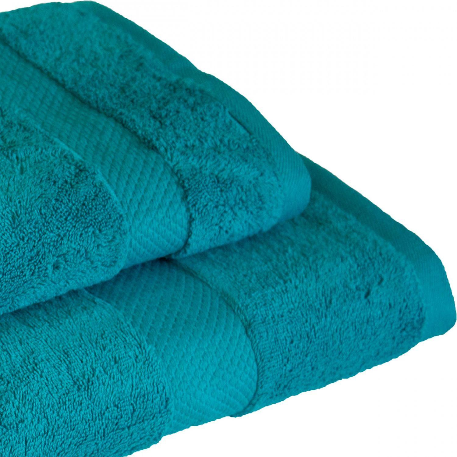 Set de Toallas Calidad Premium 100% Algodón 1070 Gr Turquesa-1