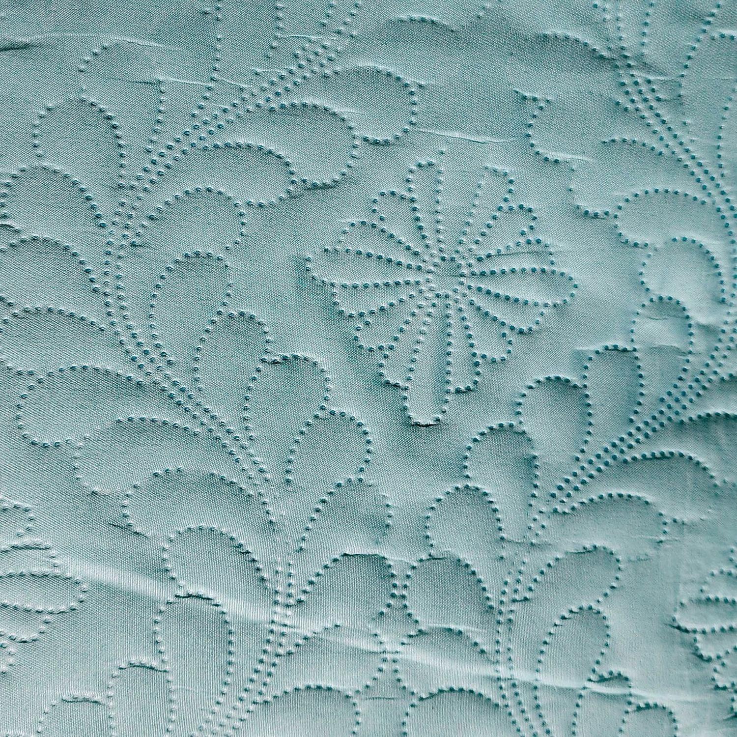 Cubrecama Quilt De Verano 2.5 Plazas (king) Verde Agua-1