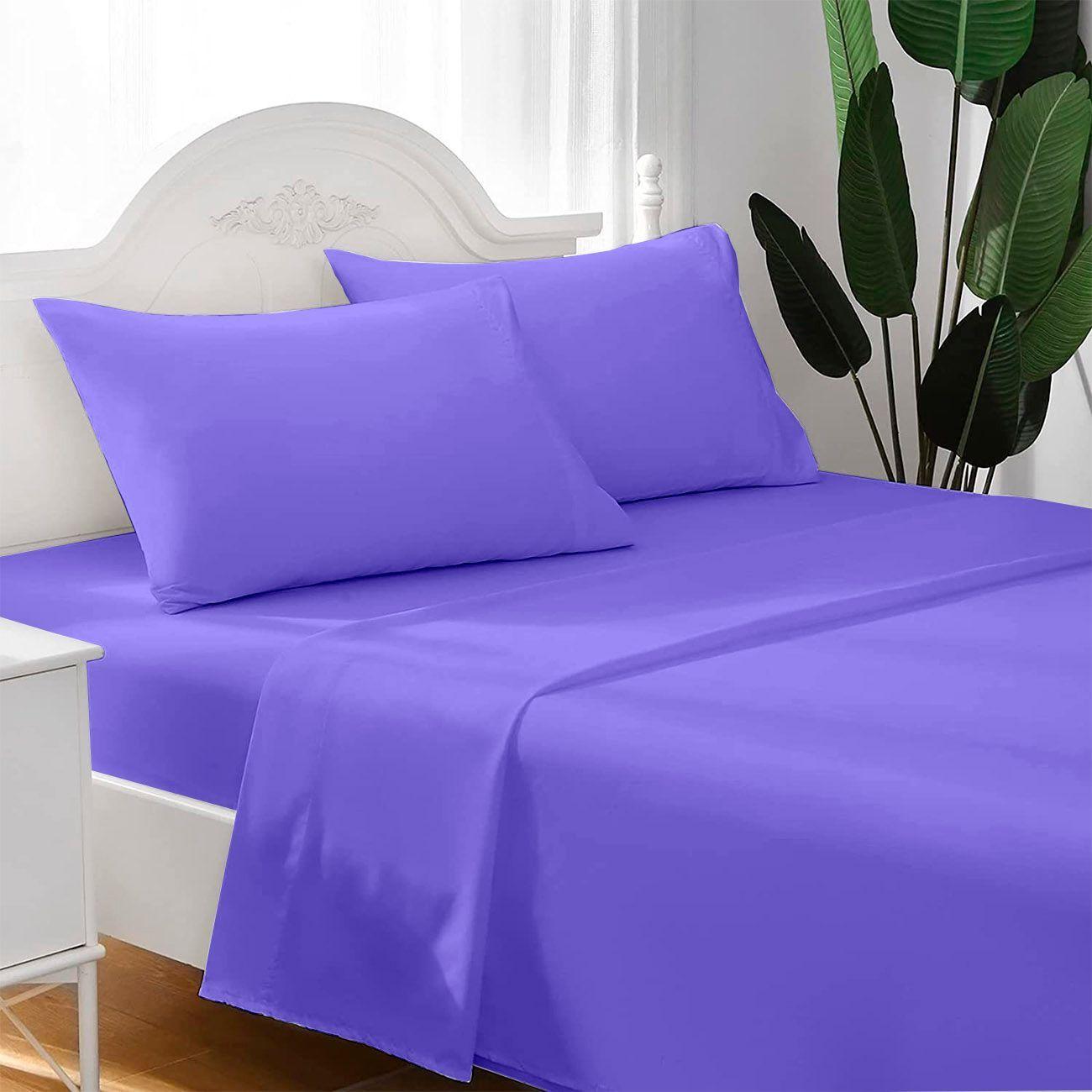 Juego de sabanas Lila 1.5 Plazas Excelent Calidad-0