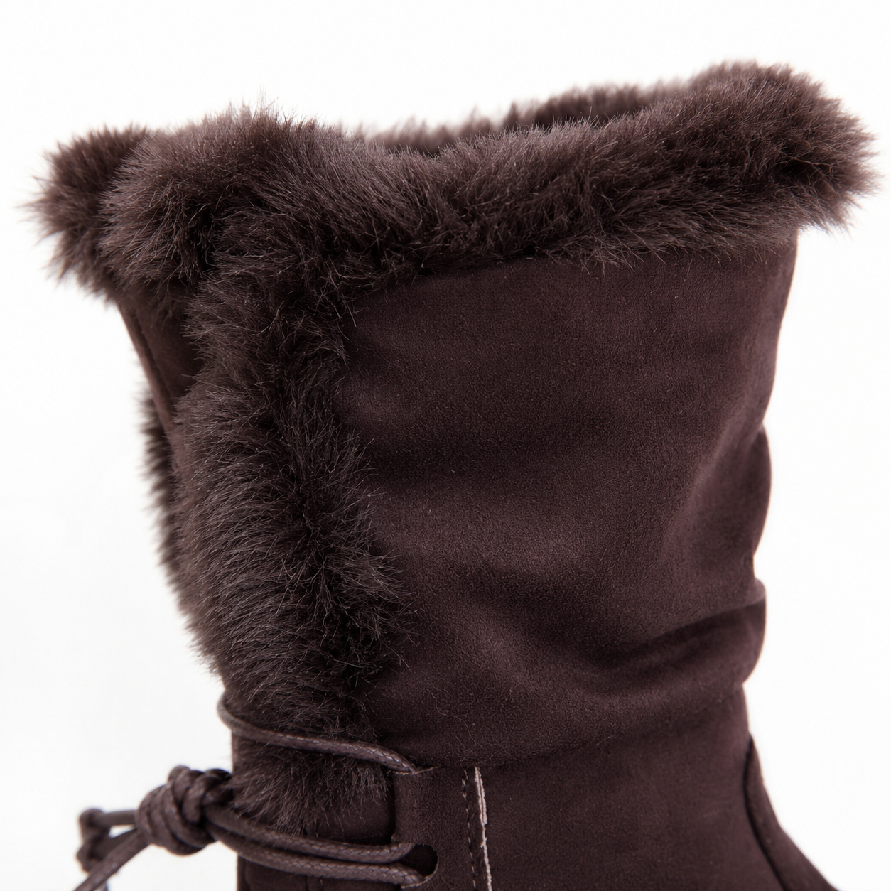 Bota de Mujer Invierno Café Chocolate Caña Media 7140-8