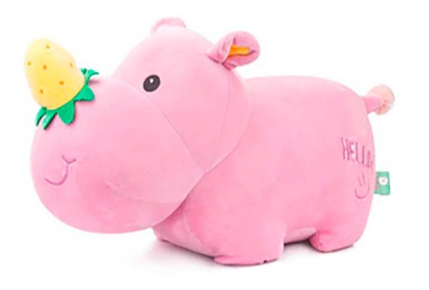 Rinoceronte De Peluche Nariz Frutilla - Colores-0