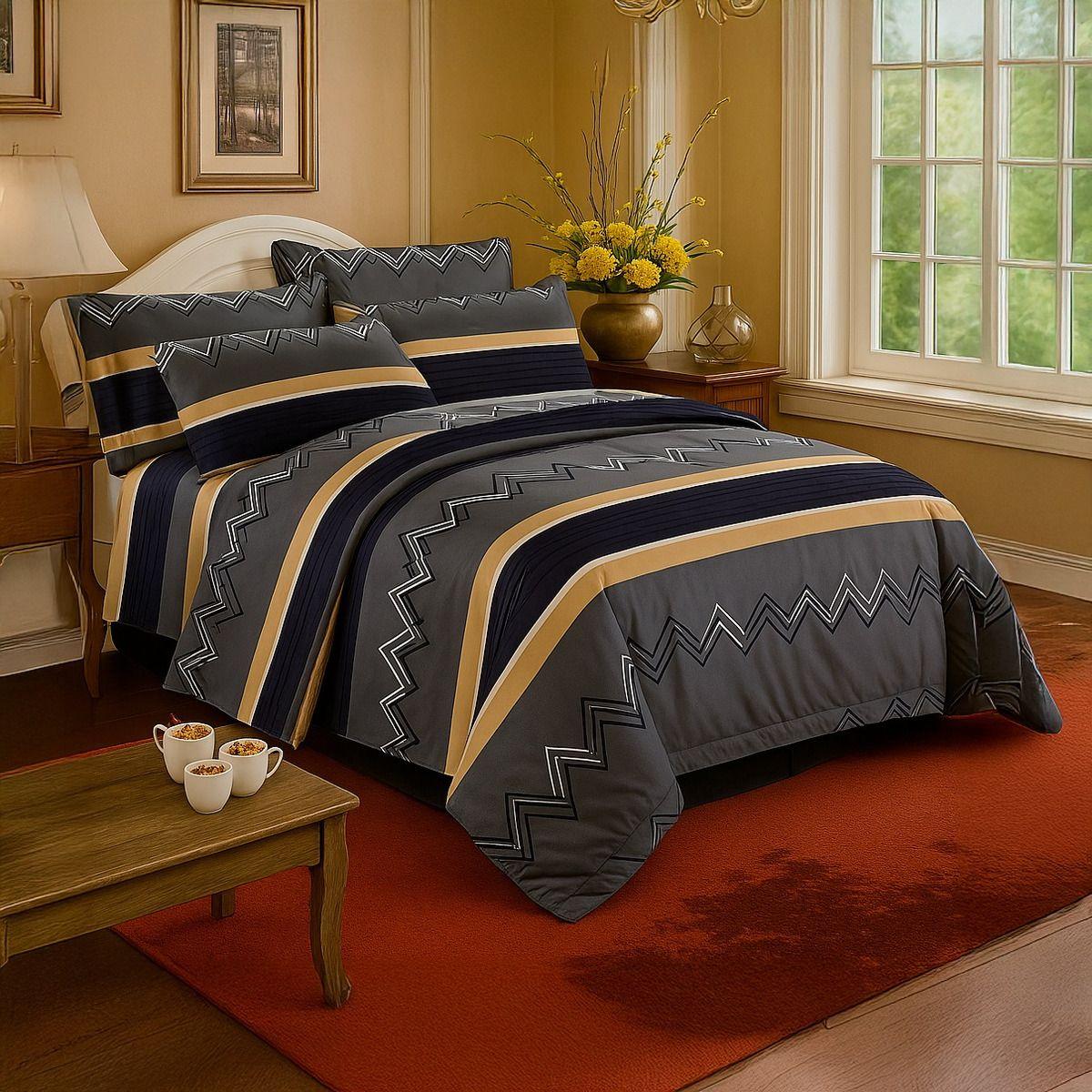 Sábana 2 Plazas 800 Hilos Diseño Americano Clasic 805-0