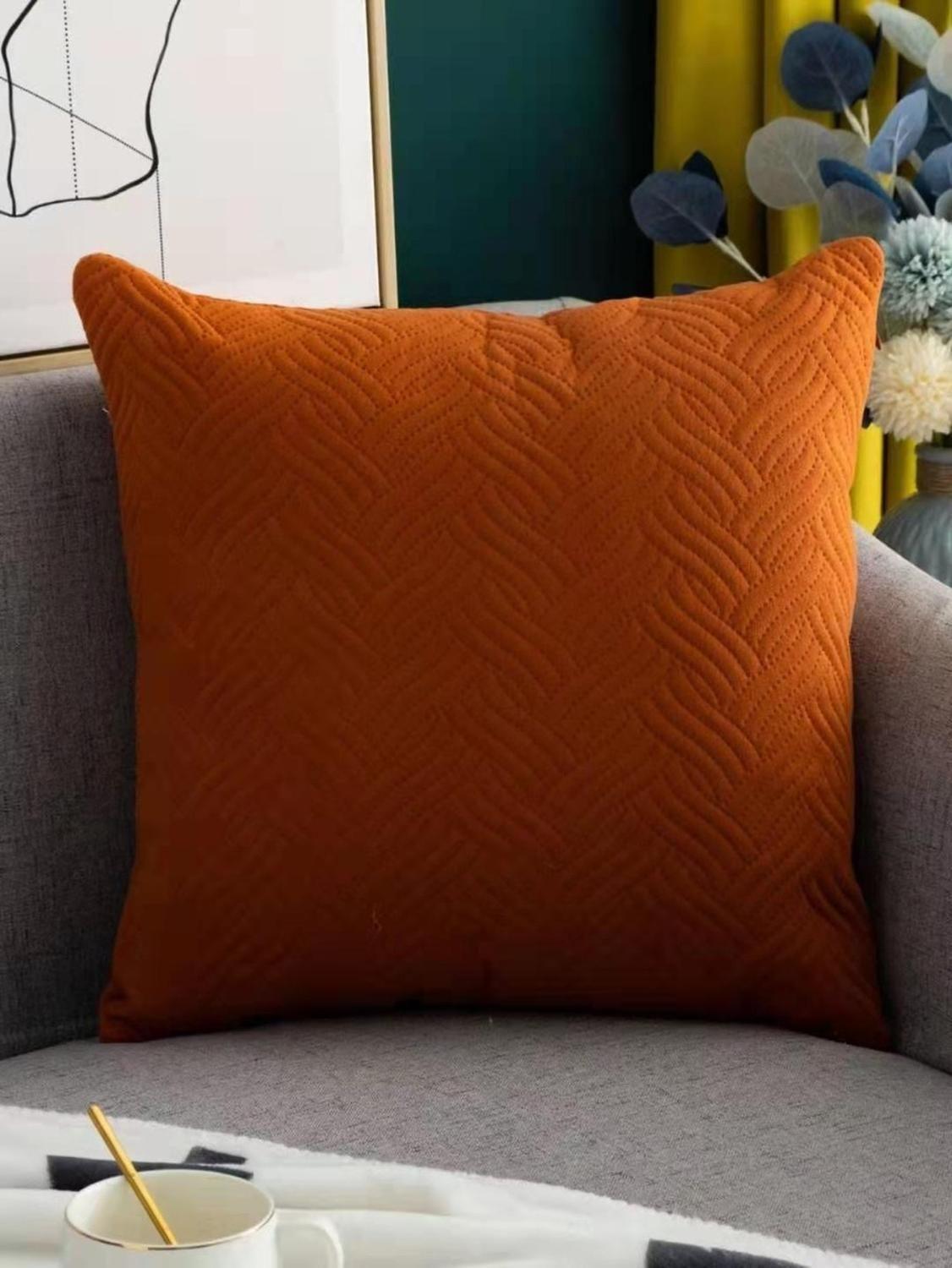 Funda Decorativa De Cojin Modelo Plush Trenzado (45X45)-0