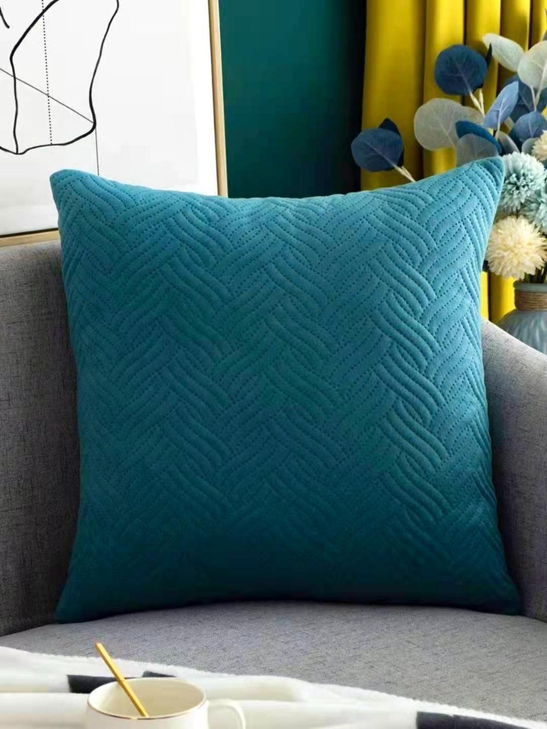 Funda Decorativa De Cojin Modelo Plush Trenzado (45X45)-0