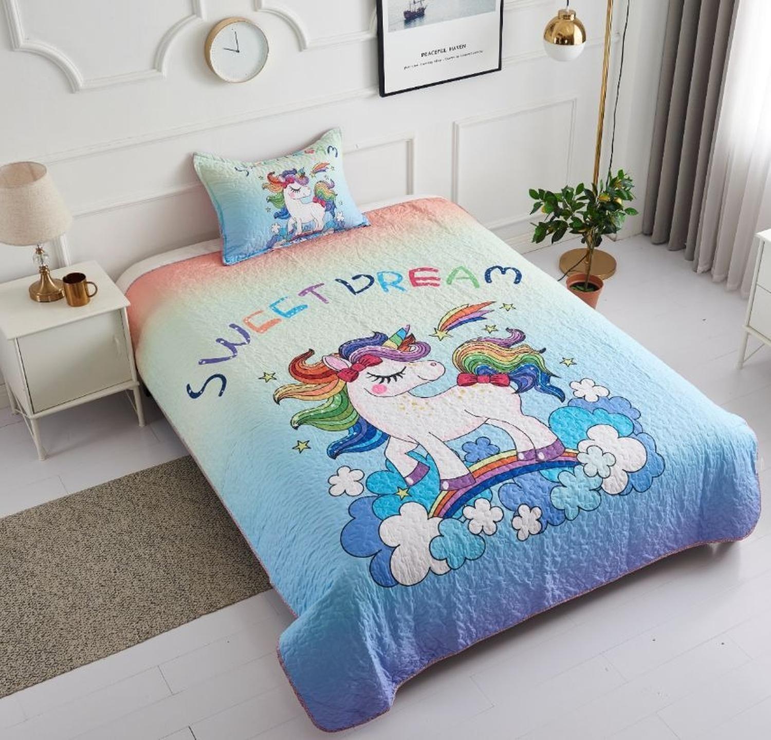 Cubrecama De Verano Quilt 1.5 Plazas Diseños-0