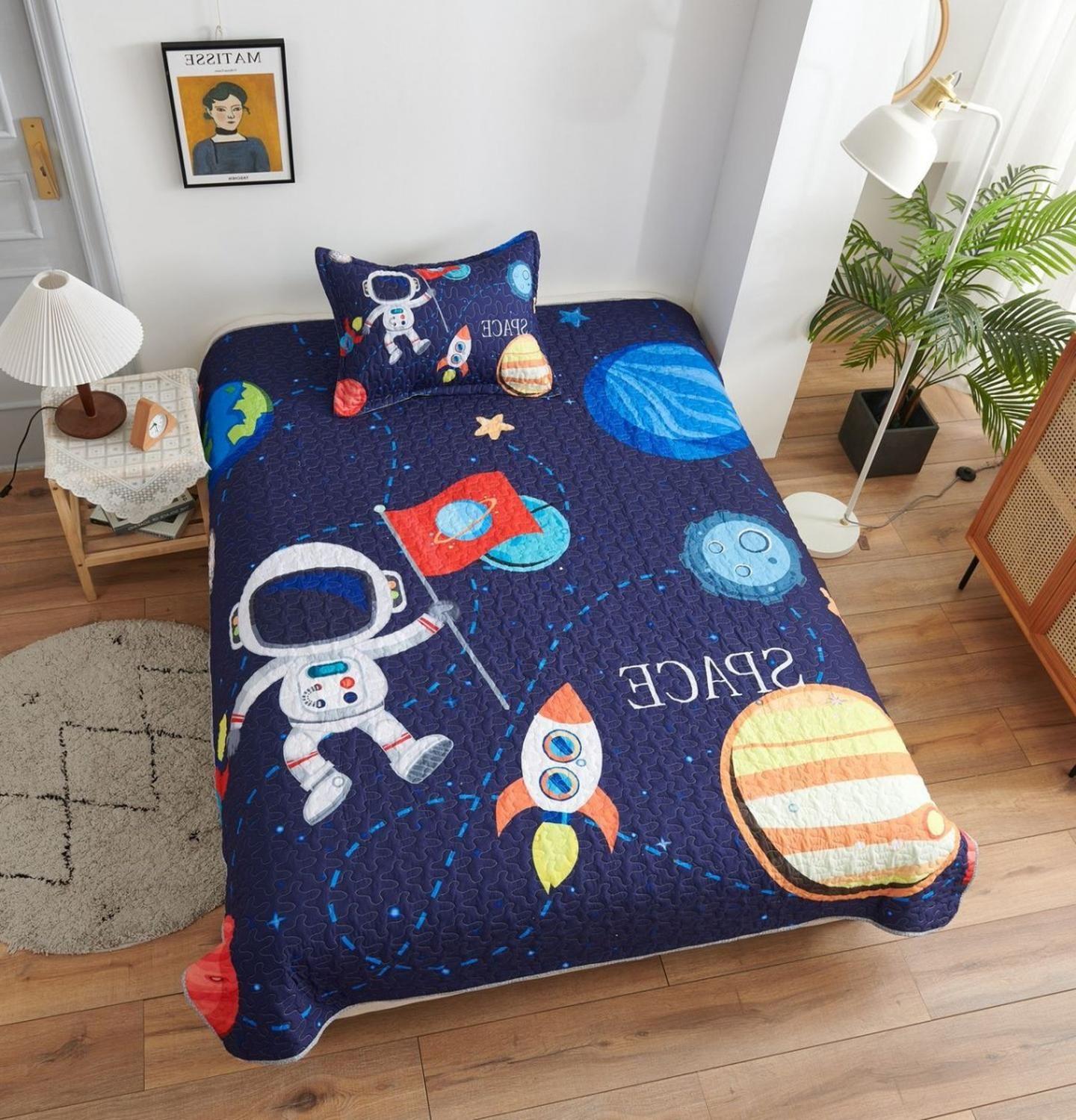 Cubrecama De Verano Quilt 1.5 Plazas Diseños-0