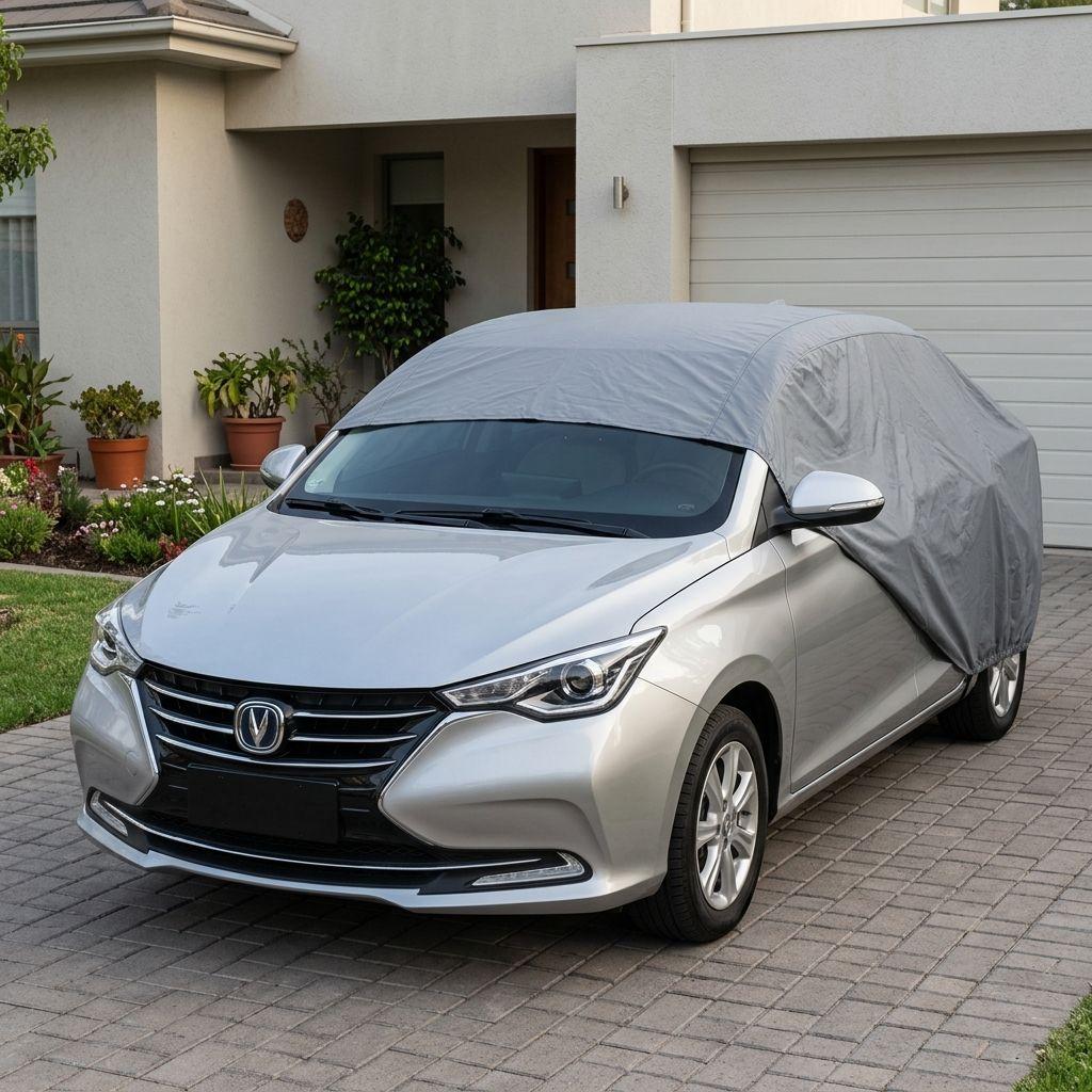 Cubre Auto Protectora Gris Plomo para Alsvin Funda Exterior-1