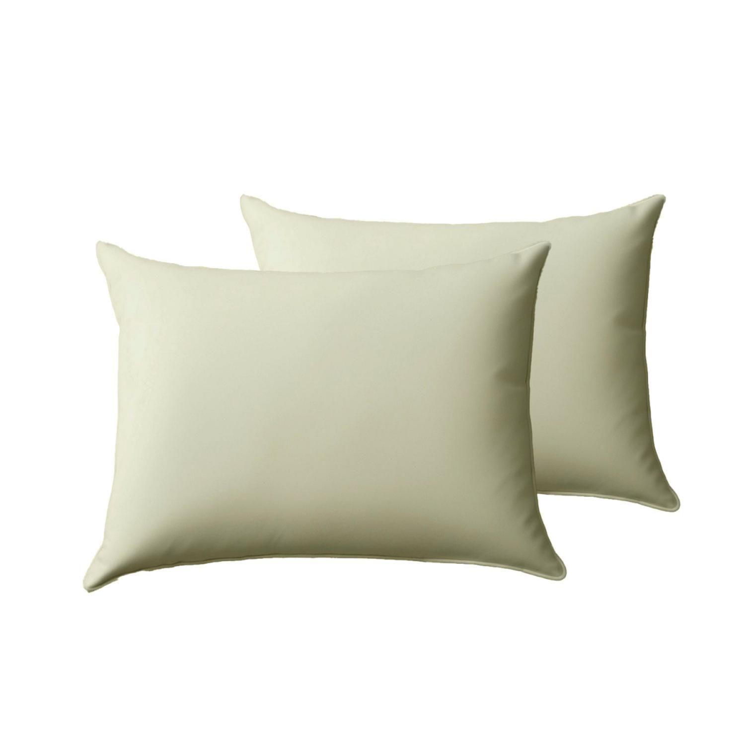 Pack de Almohada 70x40 cm Comodidad para un Sueño Reparador Beige-0
