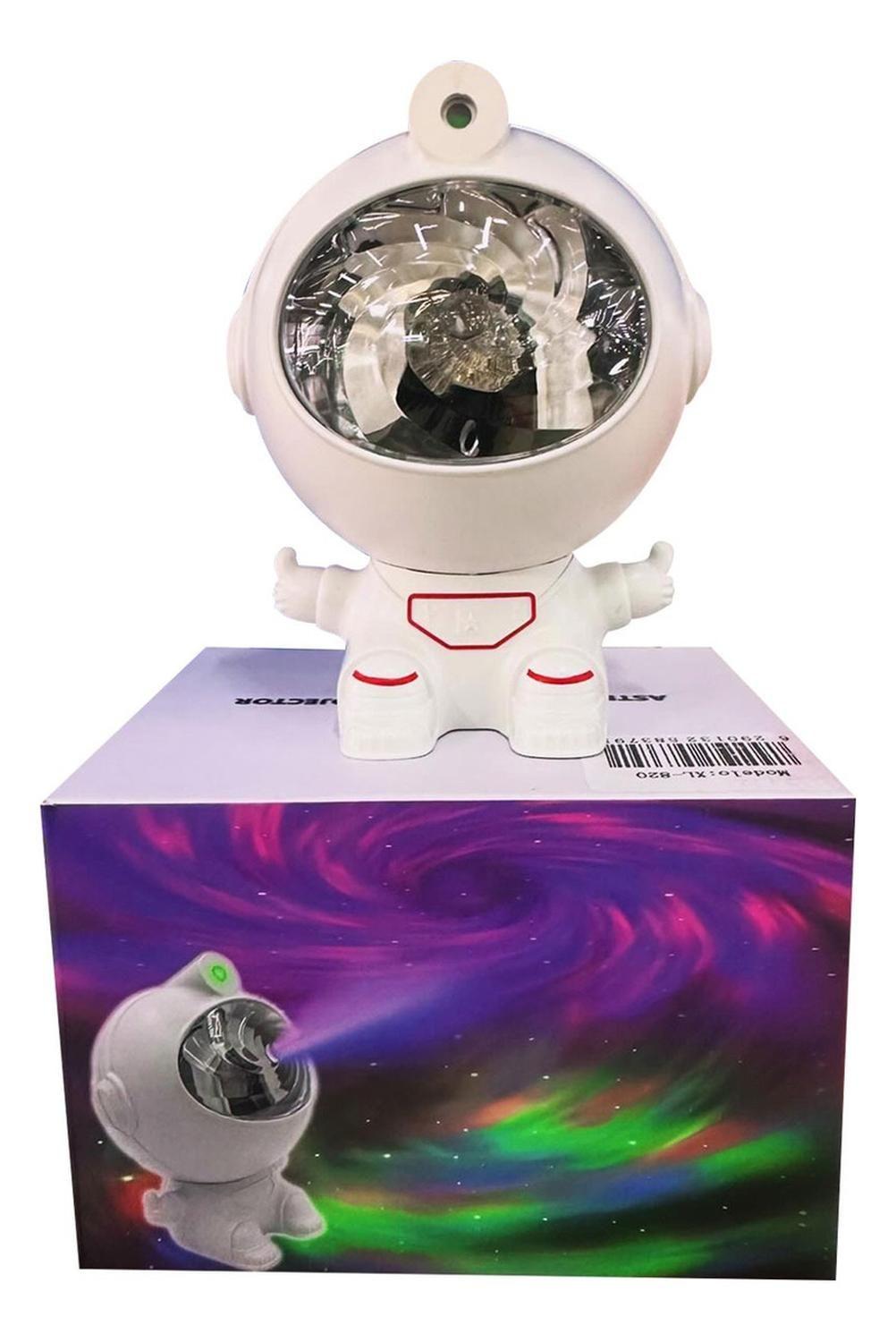 Lampara Proyector Nebula Diseño Astronauta Color Blanco-0