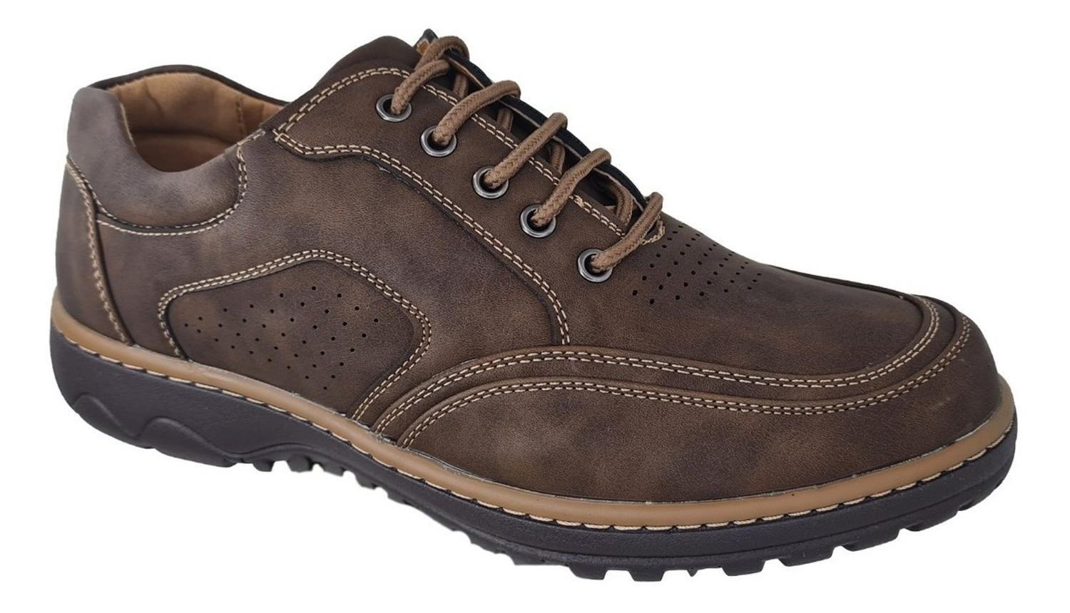 Zapatos De Hombre Marrón Con Cordones 3121-1