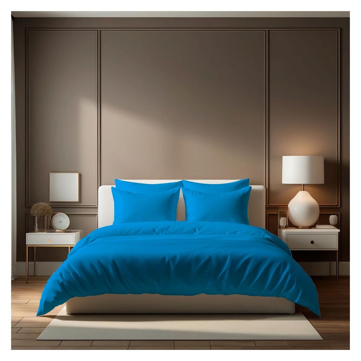 Sábanas 3000 Hilos 1.5 plazas Diseño Americano Azul-1