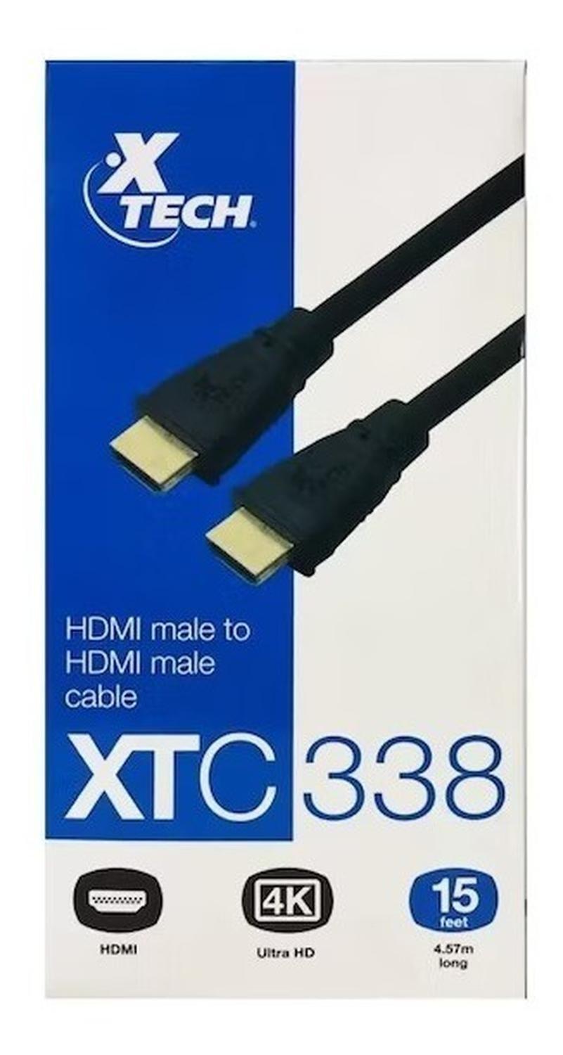 Cable Hdmi Xtech Xtc-338 Hdmi Macho A Hdmi Macho 4.5 Mts 4k-1